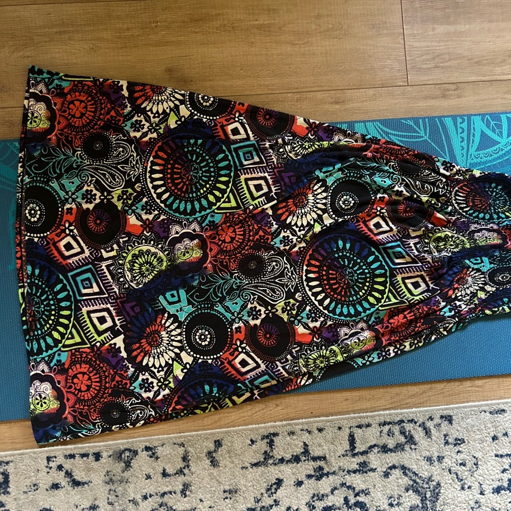 Colorful Strapless Women’s Dress